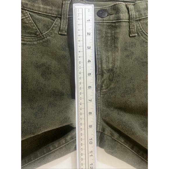 Rock & Republic Jeans Womens 12 Kashmiere Crop 5-Pocket Stretch Flex Green - Picture 6 of 7